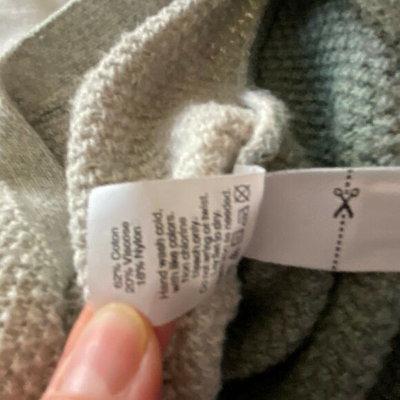 Madewell Women's XS Textured Sweater Two-Tone Layered Look Long Sleeve - Picture 7 of 10